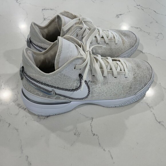 Nike LeBron NXXT Gen White/Metallic Silver Size 12 DR8784-101 2024